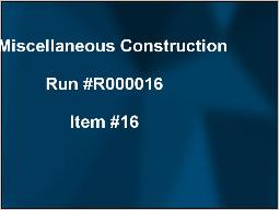 Enchère en direct démo Item #16