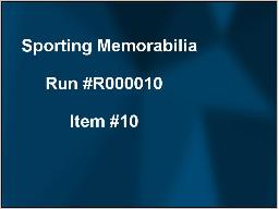 DEMO Webcast auction Item #10