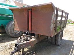 remorque à bascule sur chassis de camion 6 roues 