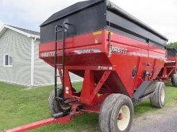 boite à grain Brent 644 avec extension & toile sur voiture 4 roues