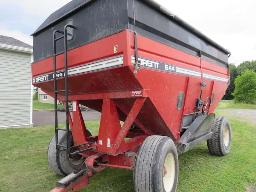 boite à grain Brent 644 avec extension & toile sur voiture 4 roues