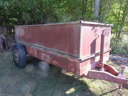 remorque artisanale 5X12 tandem 