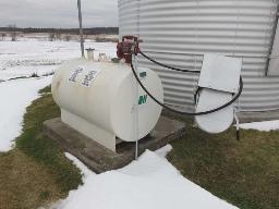 citerne à carburant 1200 litres, pompe électrique 