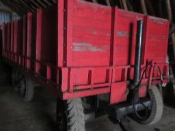 remorque à bascule pour le transport du grain, 6 roues, cylindre télescopique, 48 pces ridelles 