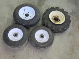 4 roues de chariot 