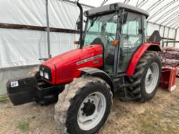 M.F. 4245, 4Wd, cab/air, NIV: K35235, 75 HP HP,  power shuttle 24-24 transmission, hydro reverse, 3 remotes, 16.9 X34 tires, 540/1000 RPM, 2001, 3135 hrs