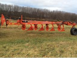 Kuhn Lander Vari plow, 4 furrow, hydro reset, adjustable s. mounted