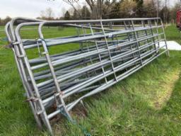 6 barrières à bétail sur pied 16 pds 