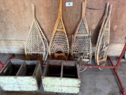 4 pair of snowshoes- 2 Kiri boxes- 