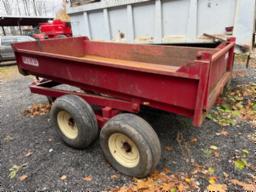 Miro 5X10 dump trailer , steel box, tandem 11L15 tires