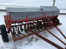 M.F. 33 seed drill w/grass box;