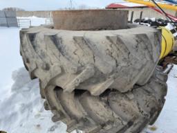 20.8X38 duals T-rails 