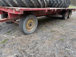 platform wagon 16 ft, 6 wheels