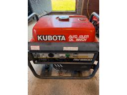 g&eacute;n&eacute;ratrice Kubota 3800 watts, gaz 