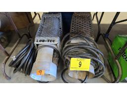 LOT DE (2) COCHONS AU PROPANE, AVEC BOYAU ET R&Eacute;GUL