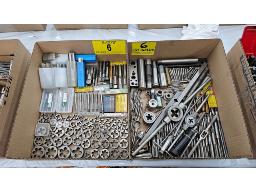 LOT DE FILI&Egrave;RES ET TARAUDS (TAPS AND DIES) AVEC CL