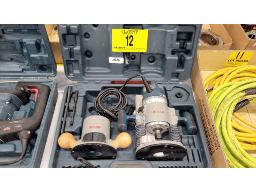 TOUPIE "BOSCH" AVEC BASE FIXE, BASE PLONGEANTE ET 