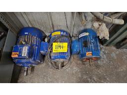 LOT DE (3) MOTEURS &Eacute;LECTRIQUES "CANTONI"' 575 VOLT
