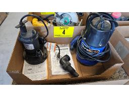 LOT DE (2) POMPES SUBMERSIBLES "FLOTEC" ET "DURABU