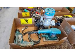 LOT DE (3) OUTILS "MAKITA" DONT (1) TOUPIE RF1101,
