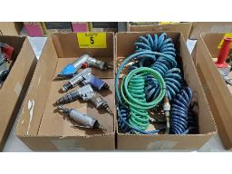 LOT DE (4) OUTILS PNEUMATIQUES, RECTIFIEUSE, TOURN
