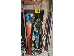 ENSEMBLE D'OXYCOUPAGE, CADRANS, BOYAUX, CHALUMEAU