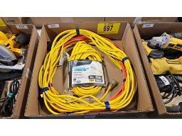 LOT COMPRENANT (3) FILS DE RALLONGE &plusmn; 50' CH.