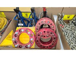 LOT DE (3) CHANDELLES, CAP. 3 TONNES, (2) BLOCS RO