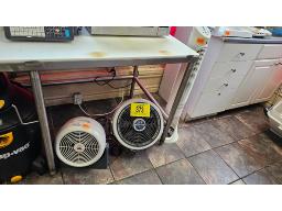 LOT DE (2) VENTILATEURS TURBO AIR ET (1) VENTILATE