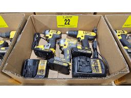 LOT DE (1) PERCEUSE, (2) VISSEUSES IMPACT ET (1) P