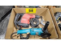 LOT COMPRENANT (1) RECTIFIEUSE MAKITA 9005B ET (1)