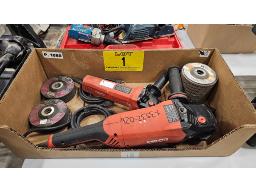 LOT COMPRENANT ENSEMBLE DE 2 MEULEUSES HILTI, MOD.