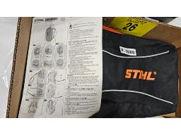 LOT COMPRENANT (1) SAC &Agrave; DOS STIHL POUR BATTERIE