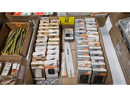 LOT COMPRENANT &plusmn; (44) BO&Icirc;TES DE CHA&Icirc;NES &Agrave; SCIE M&Eacute;C