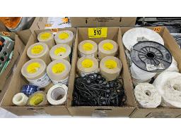 LOT COMPRENANT CORDES, RUBANS DE R&Eacute;PARATION DE SER