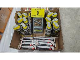 LOT DE (12) A&Eacute;ROSOLS EN CANNE WD-40 ET (1) JEU DE 