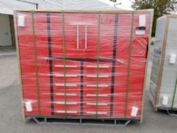 Cabinet 12 tiroirs 24x80x78 env (rouge)