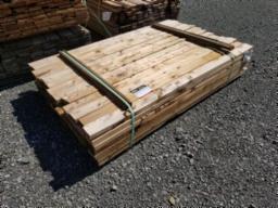 Bundel de bois traité 2x4x6  env. 91 mcx