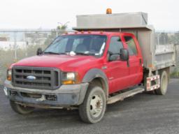 2005, FORD, F-450 XL, CAMION 6 ROUES BENNE, Masse:
