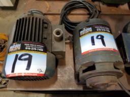 2 Moteurs électriques 575 V, 110 volts 1/3 HP