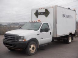 2004, FORD, F-550 XL, CAMION 6 ROUES ATELIER GRUE-