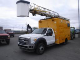 2011, FORD, F-550 XLT, CAMION 6 ROUES NACELLE ATEL