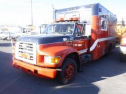 1996, FORD, F SERIES, CAMION D'INCENDIE 6 ROUES, P