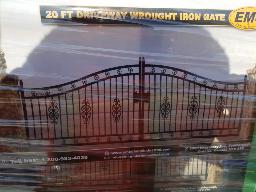 UNUSED 2021 EMC 20FT Driveway Wrought Iron Gate