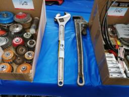 Clé à molette 24 po, pipe wrench en aluminium RIDG