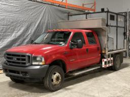 2003, FORD, F-450 XL, CAMION 6 ROUES PLATEFORME, P