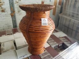 9 Caisses de vases en bois de saule env. 36