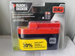 3 Batteries B:ACK & DECKER 24 volts