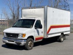 2003, FORD, E-450, CAMION CUBE À 6 ROUES 16 PIEDS,