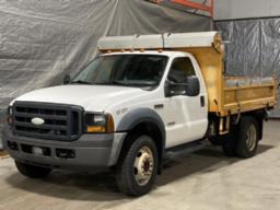 2007, FORD, F-550 XL, CAMION À 6 ROUES BENNE, PNBV